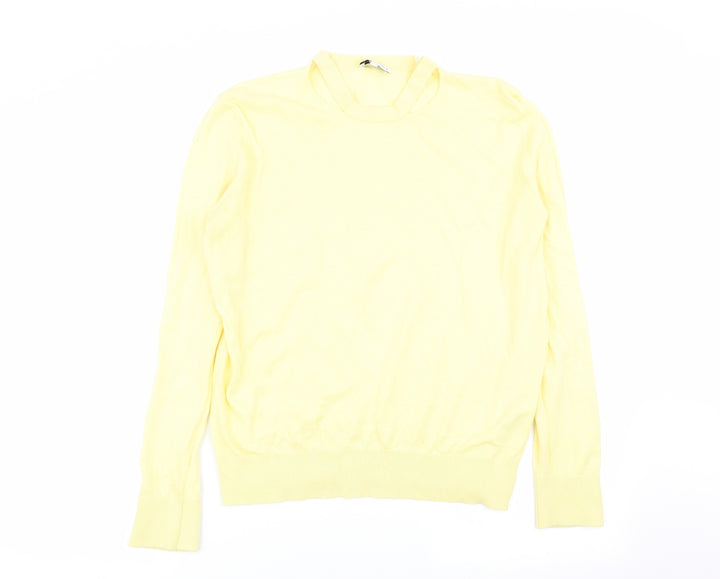 Warehouse Womens Yellow   Pullover Jumper Size 10