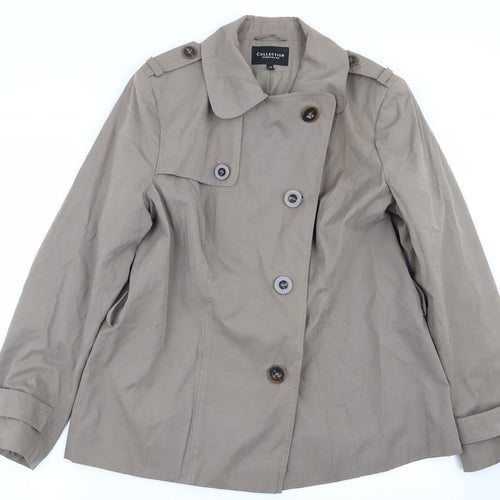 Debenhams Womens Brown   Overcoat Coat Size 14