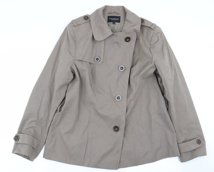 Debenhams Womens Brown   Overcoat Coat Size 14