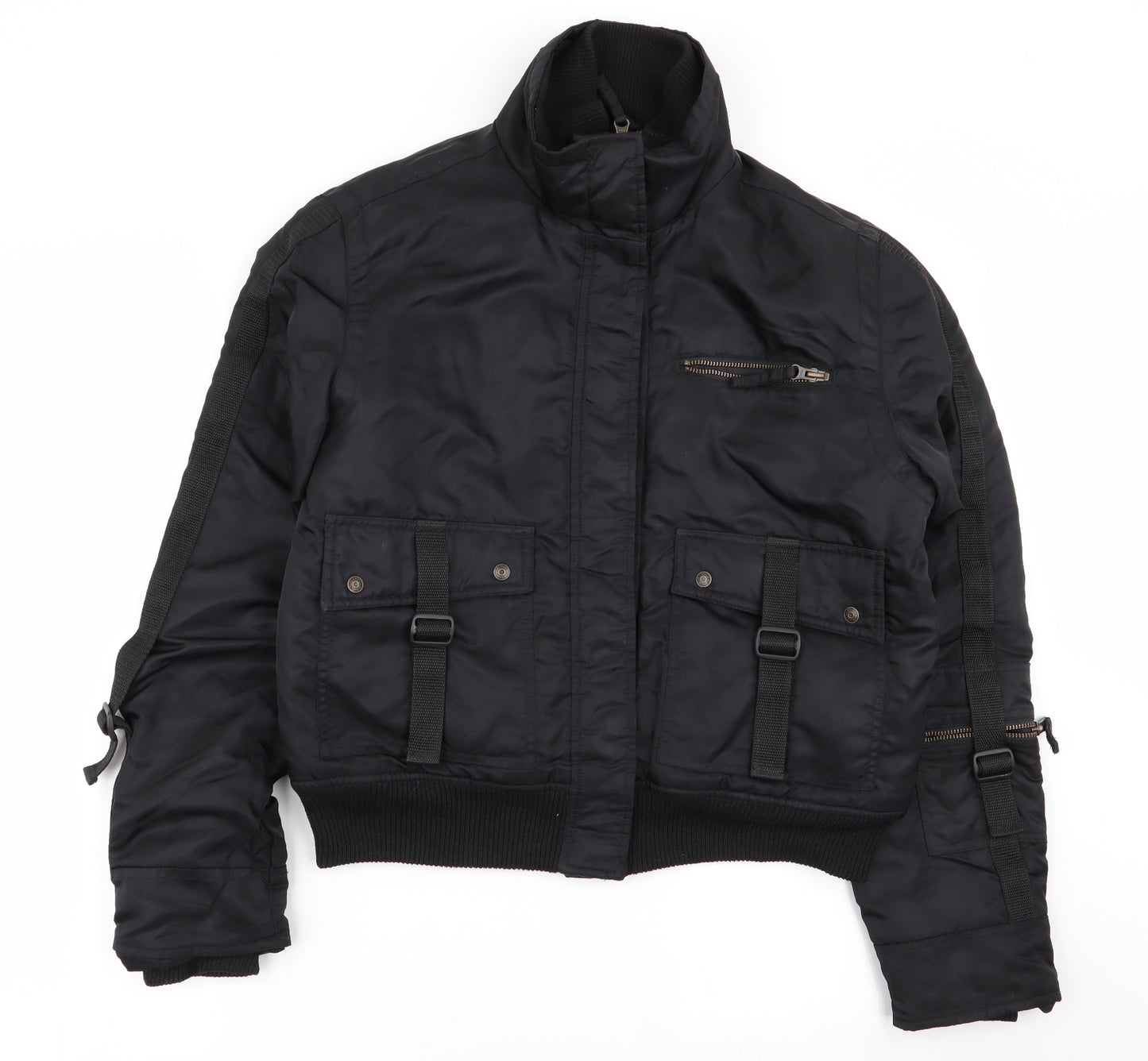 chrerokee Womens Black   Bomber Jacket Coat Size 14