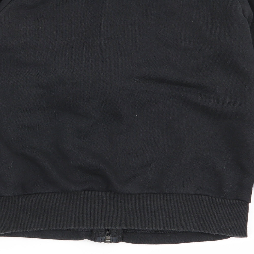 adidas Boys Black   Full Zip Jumper Size 9-10 Years
