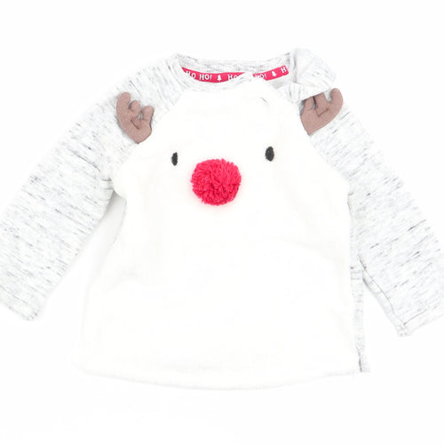 F&F Girls Multicoloured   Pullover Jumper Size 6-9 Months