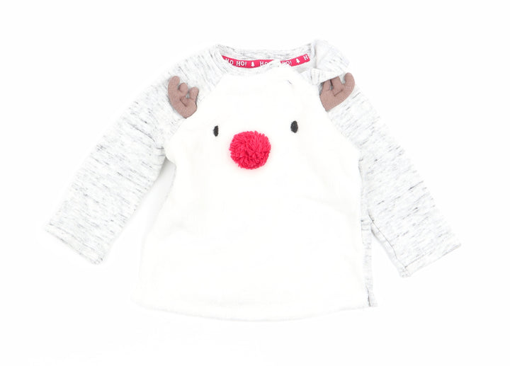 F&F Girls Multicoloured   Pullover Jumper Size 6-9 Months