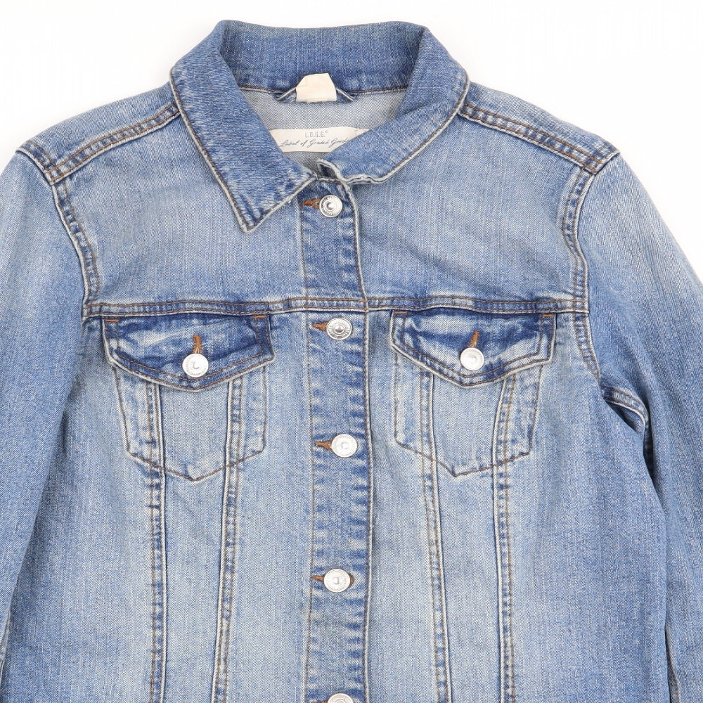 H&M Womens Blue   Jacket  Size 14  - denim jacket