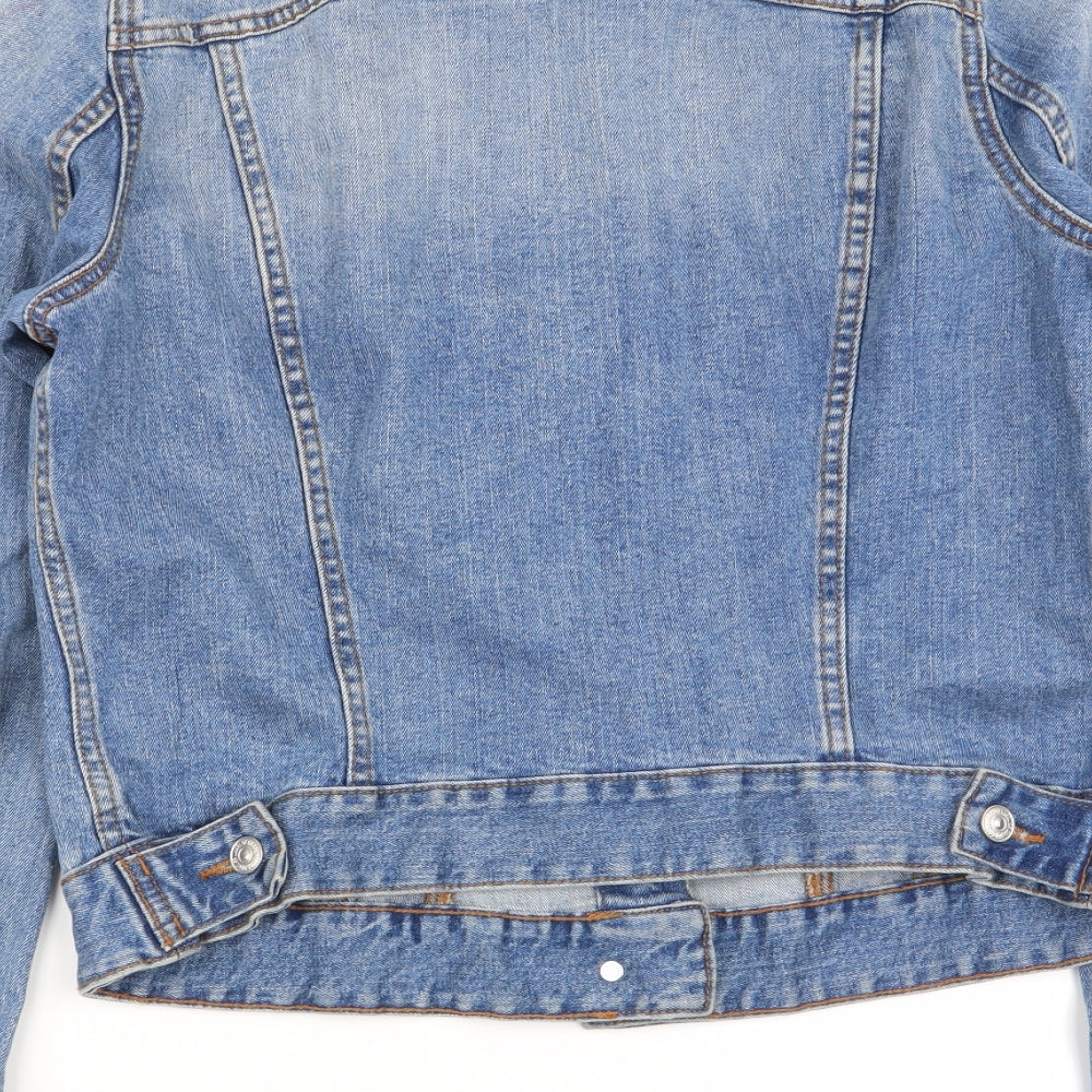 H&M Womens Blue   Jacket  Size 14  - denim jacket