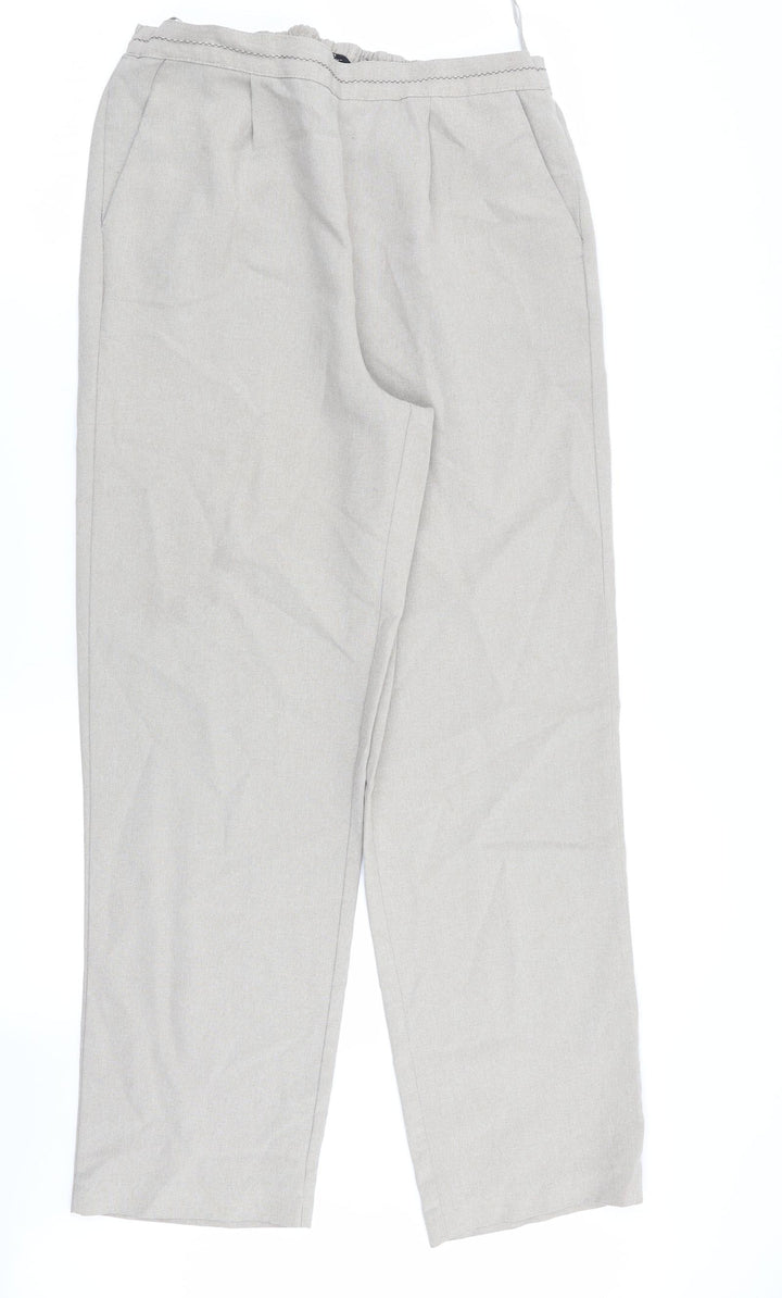 BM Womens Beige   Trousers  Size 10 L28 in - Stretch waistband
