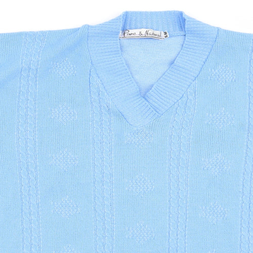 pure&natural Womens Blue   Pullover Jumper Size S