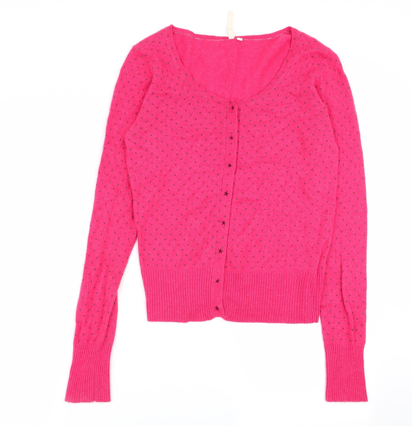 White Stuff Womens Red Polka Dot  Cardigan Jumper Size 12