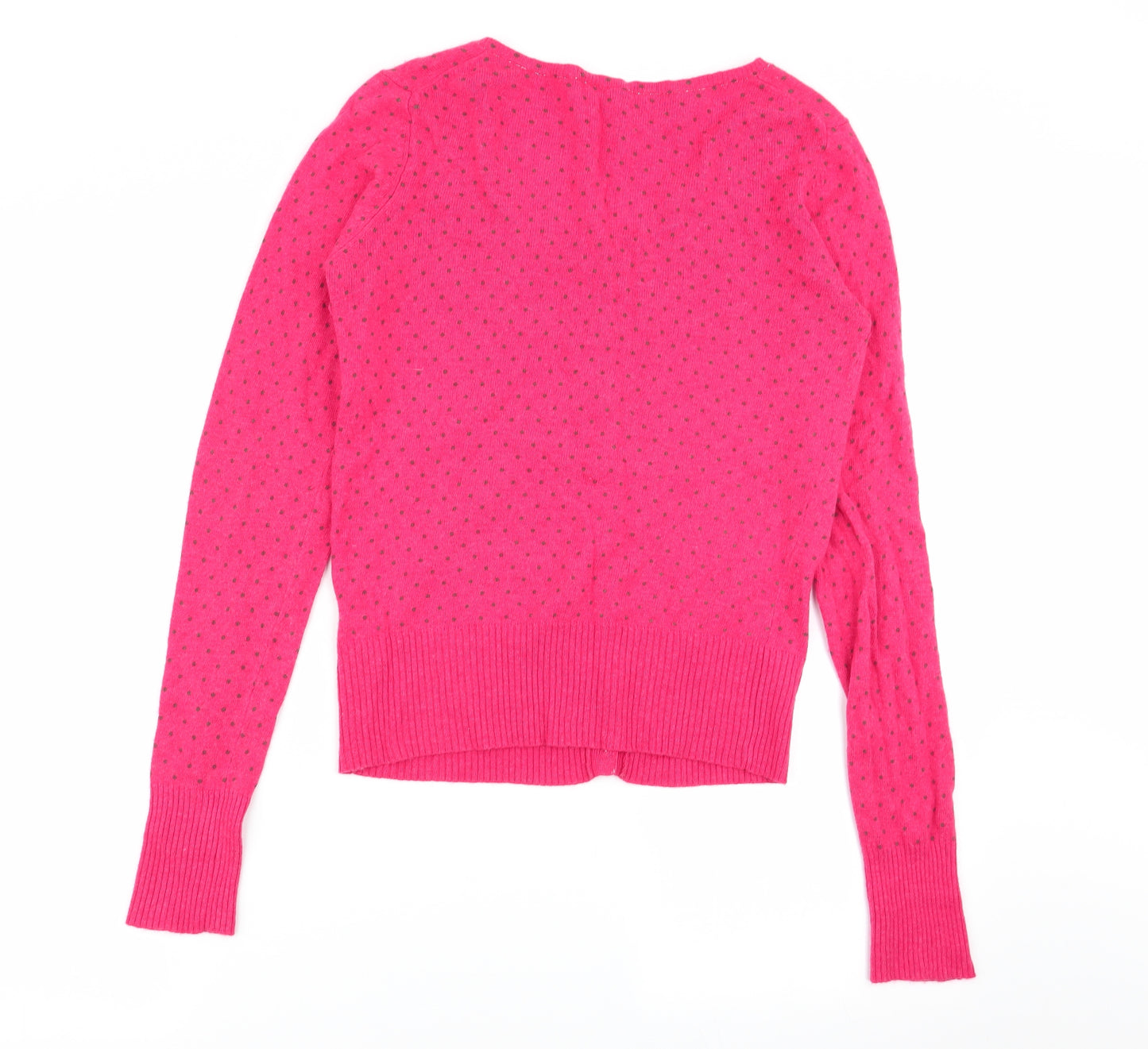 White Stuff Womens Red Polka Dot  Cardigan Jumper Size 12