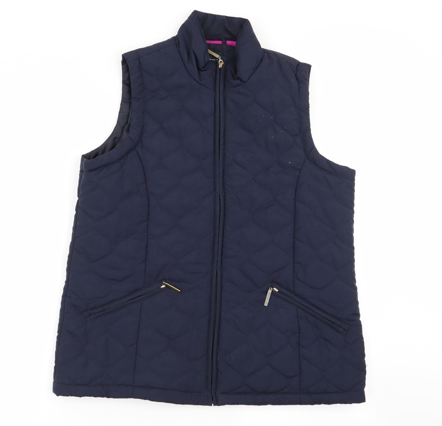 DASH Womens Blue   Gilet Coat Size 14