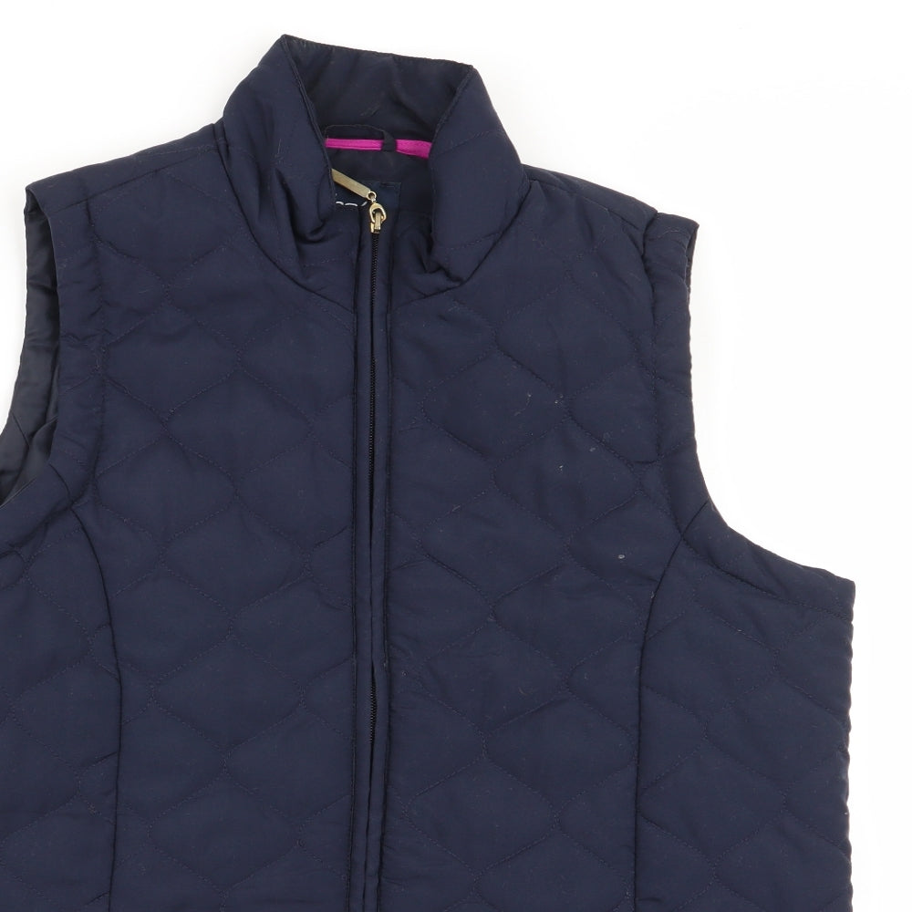 DASH Womens Blue   Gilet Coat Size 14