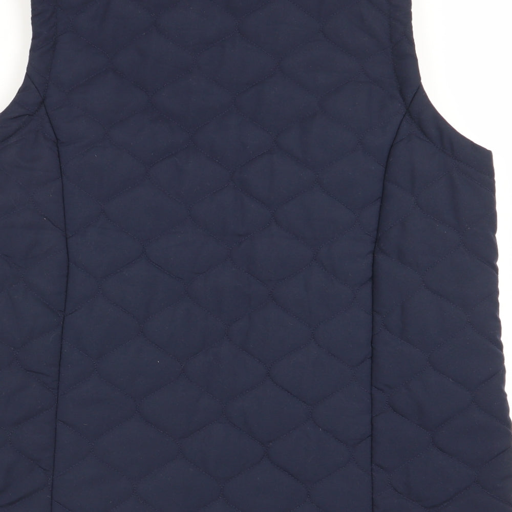 DASH Womens Blue   Gilet Coat Size 14