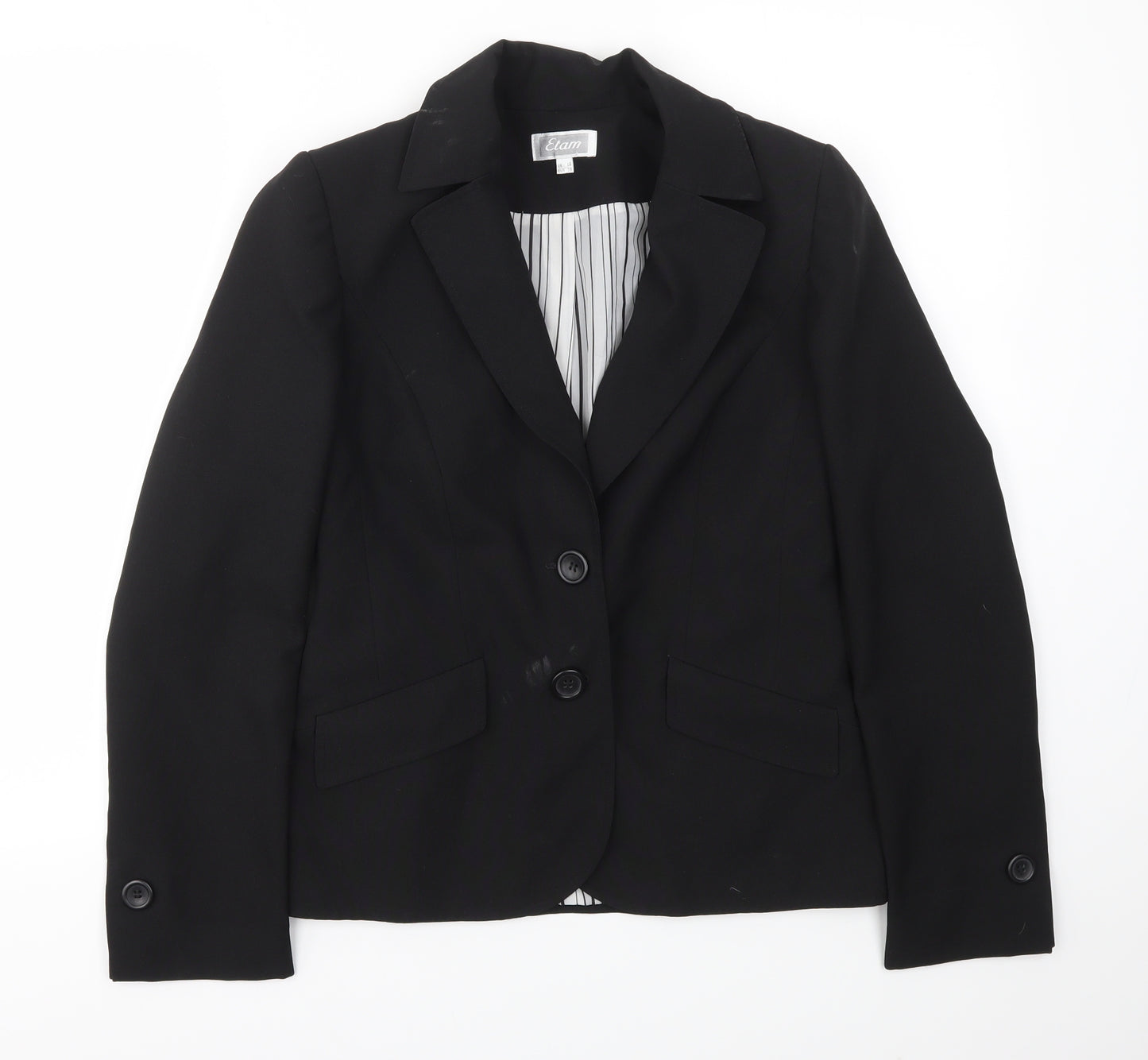 Etam Womens Black   Jacket Blazer Size 10