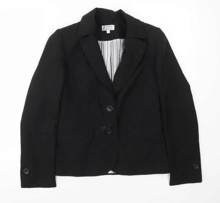 Etam Womens Black   Jacket Blazer Size 10