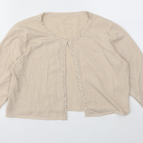 Preworn Womens Beige   Cardigan Jumper Size M