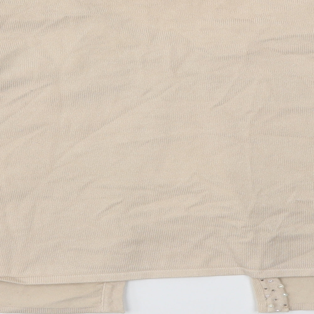 Preworn Womens Beige   Cardigan Jumper Size M