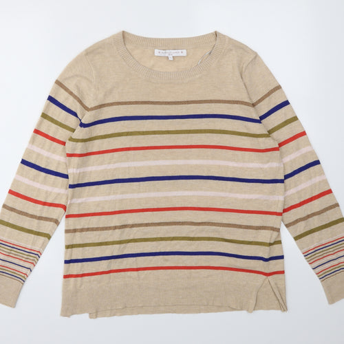 NEXT Womens Multicoloured Striped  Pullover Jumper Size 18