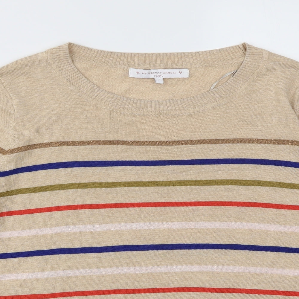NEXT Womens Multicoloured Striped  Pullover Jumper Size 18