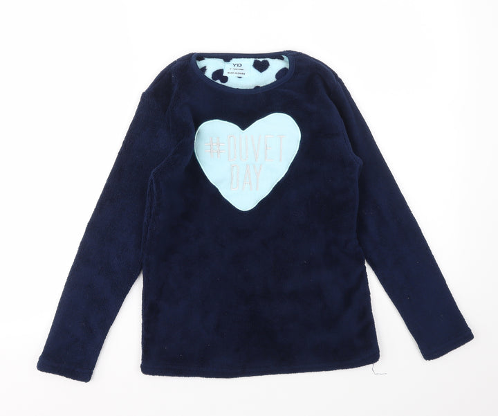 YD Girls Blue   Top Pyjama Top Size 10-11 Years