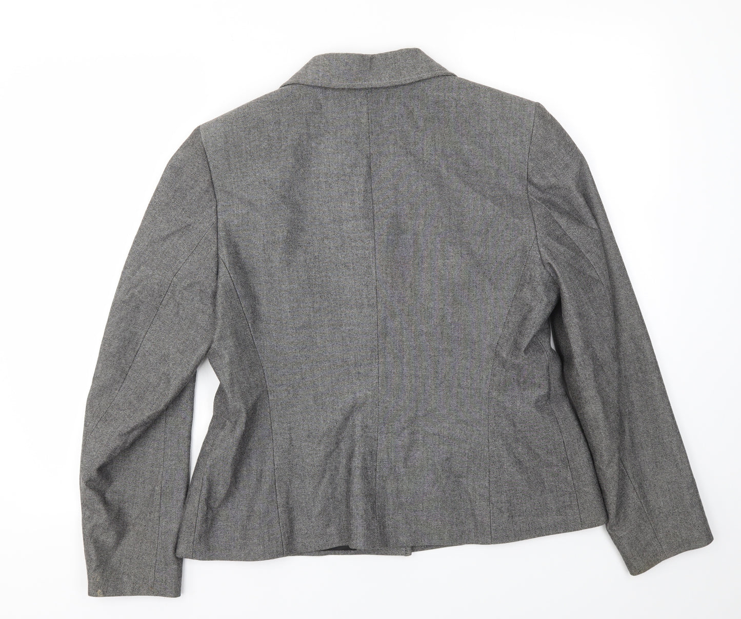 M&S Womens Grey   Jacket Blazer Size 14