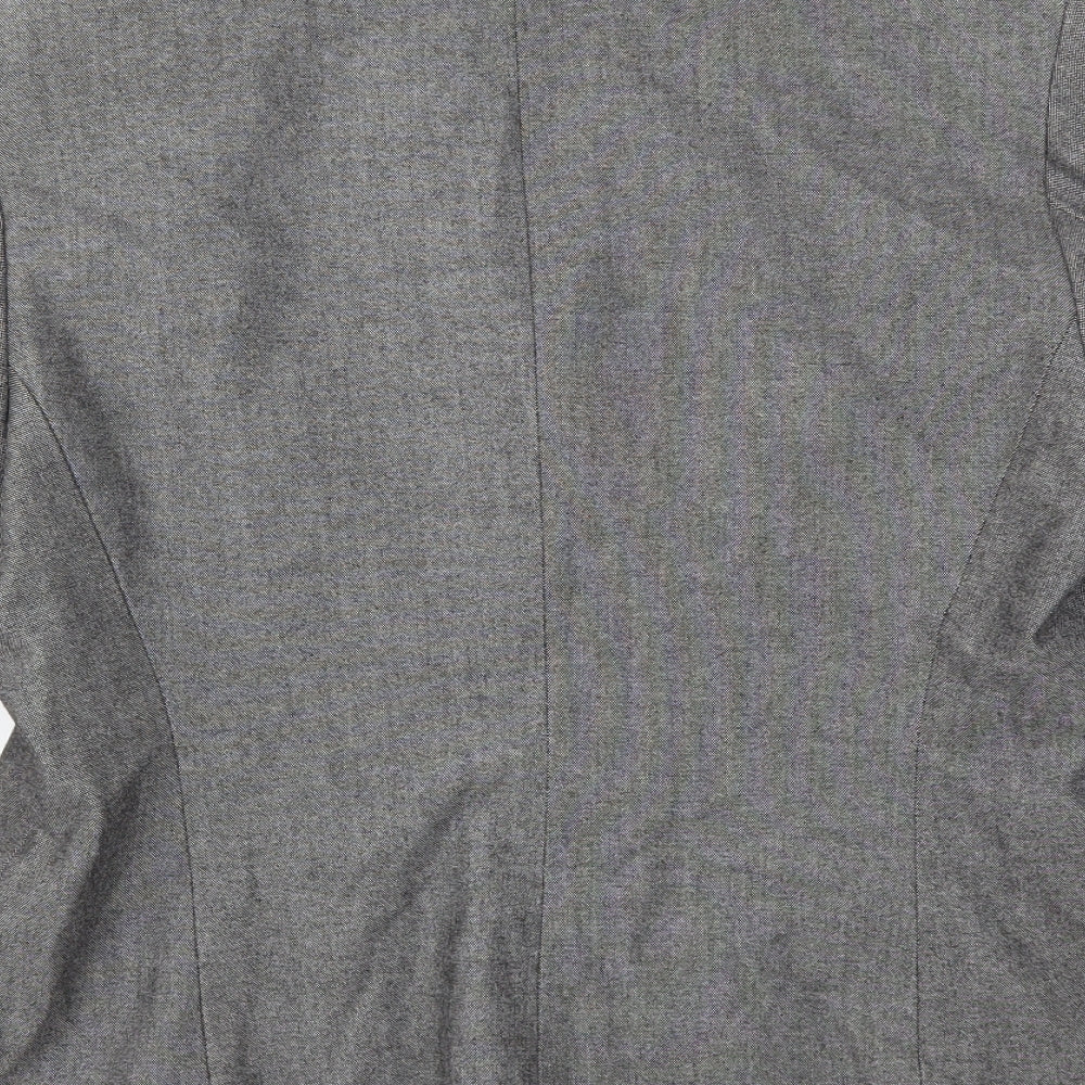 M&S Womens Grey   Jacket Blazer Size 14