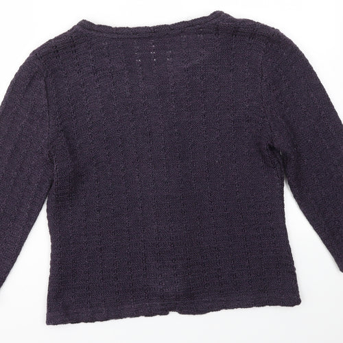 PER UNA  Womens Purple   Cardigan Jumper Size M