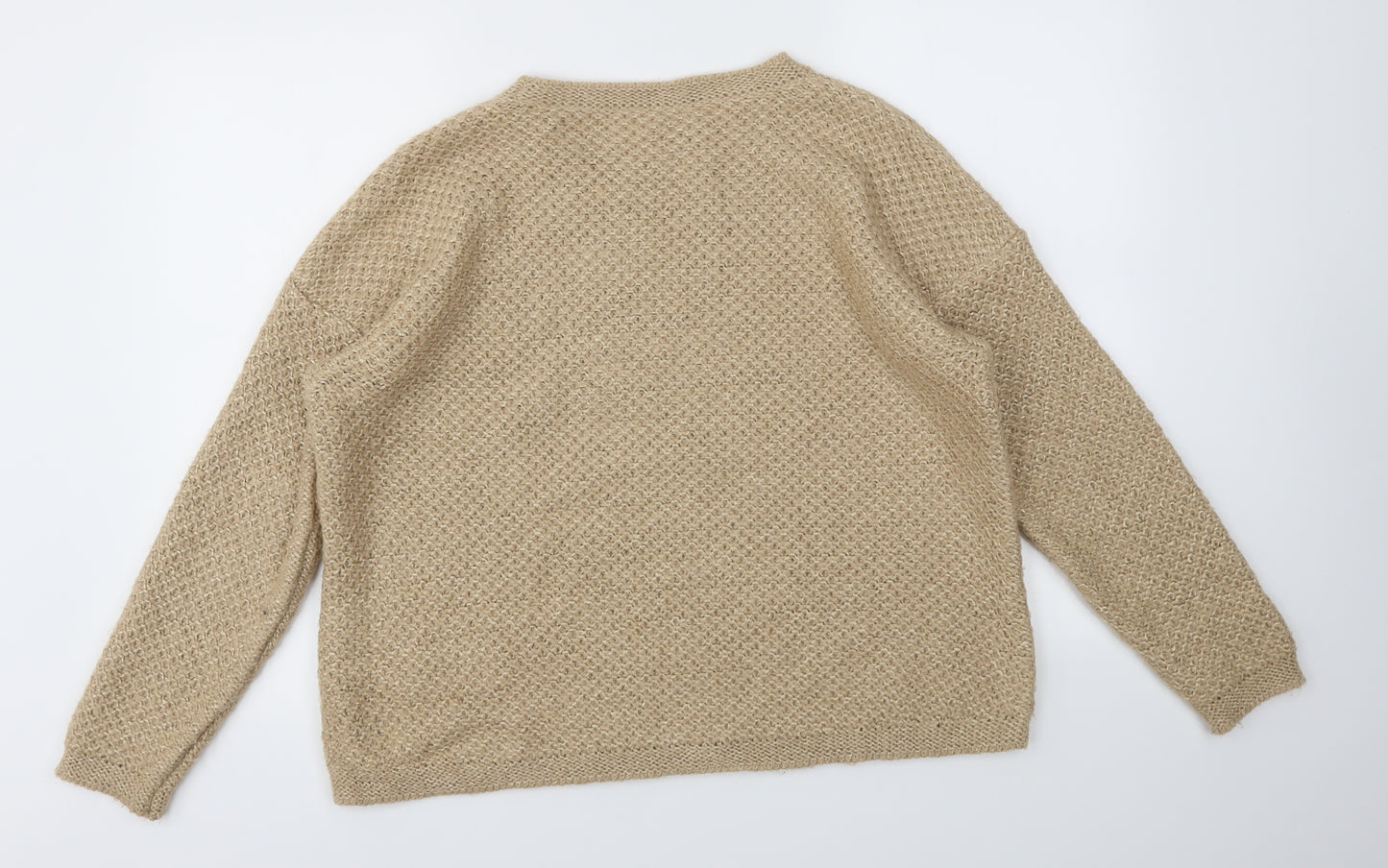 M&S Womens Gold   Pullover Jumper Size 16