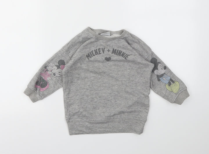 NEXT Girls Multicoloured Animal Print  Pullover Jumper Size 2 Years