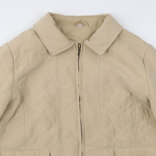 Soon Womens Beige   Jacket Coat Size 14