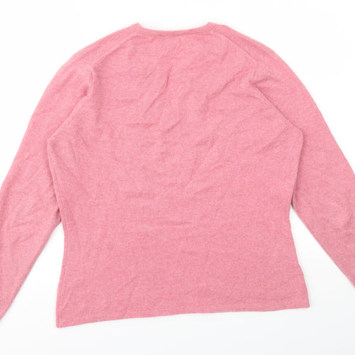 JOHNSTONS  Womens Pink   Pullover Jumper Size L