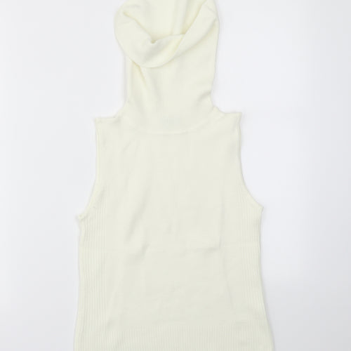 Secret Womens Ivory   Basic T-Shirt Size 14
