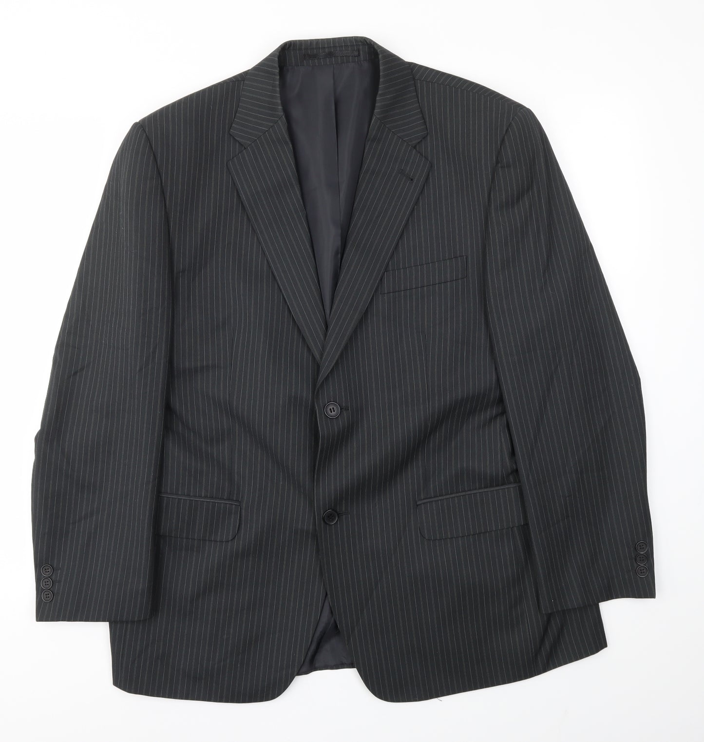 George Mens Green Striped  Jacket Blazer Size 42