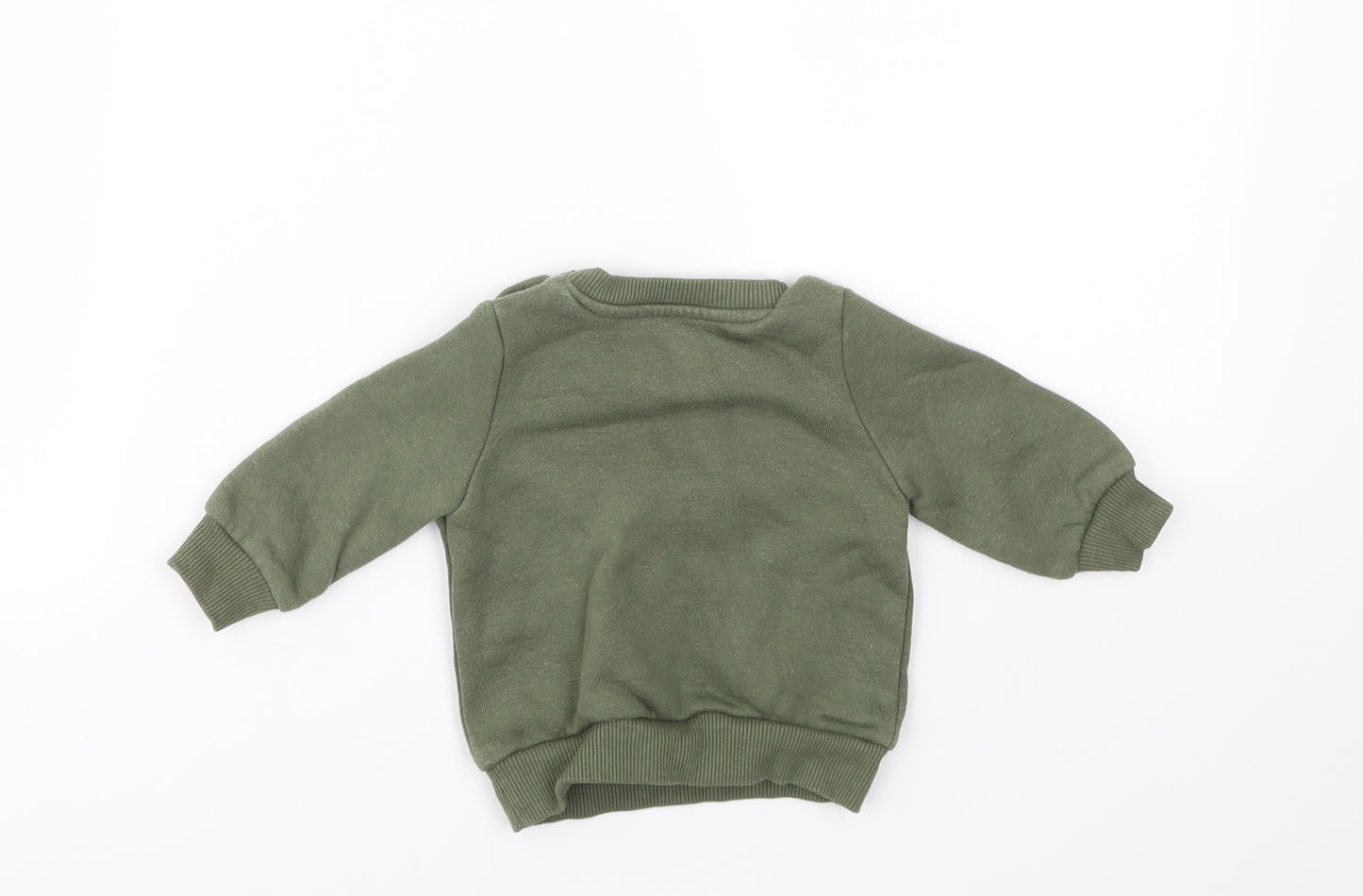 Primark Boys Green Houndstooth  Pullover Jumper Size 0-3 Months