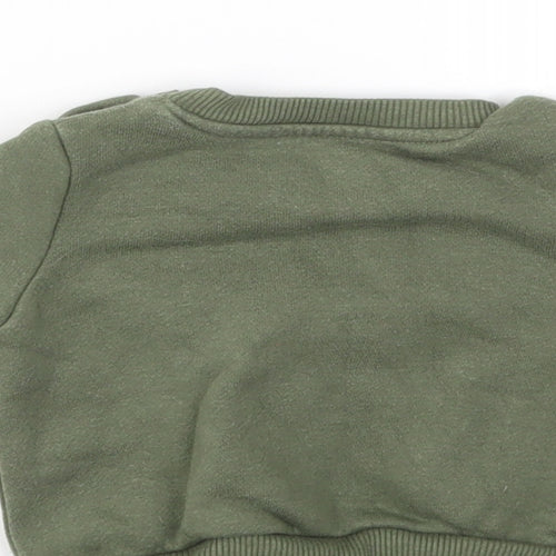 Primark Boys Green Houndstooth  Pullover Jumper Size 0-3 Months