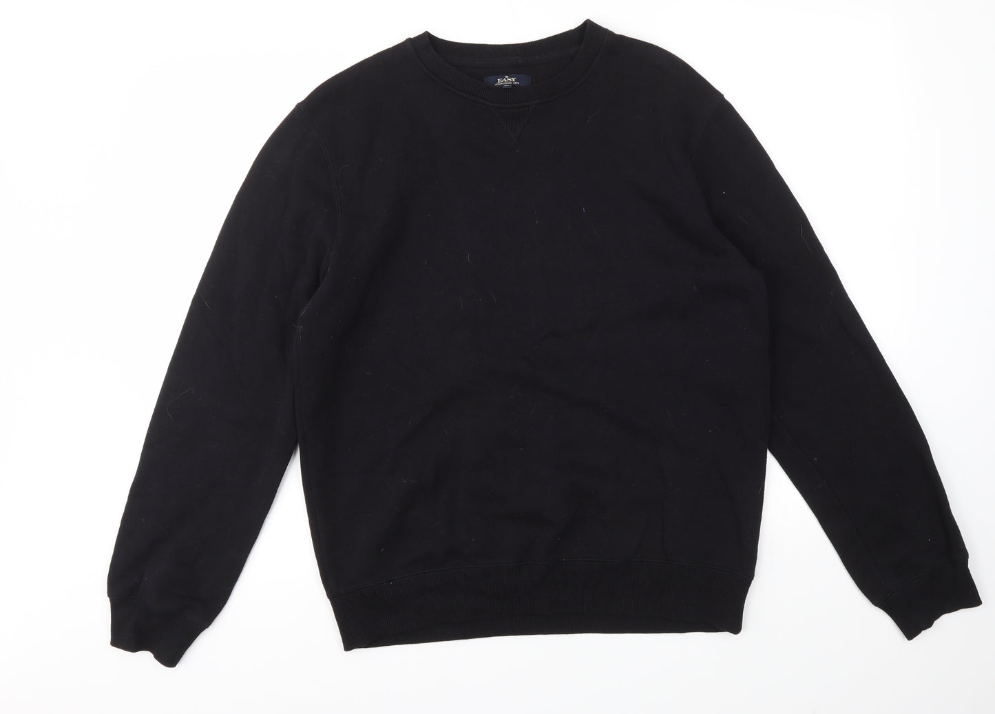 Easy Mens Black   Pullover Sweatshirt Size M