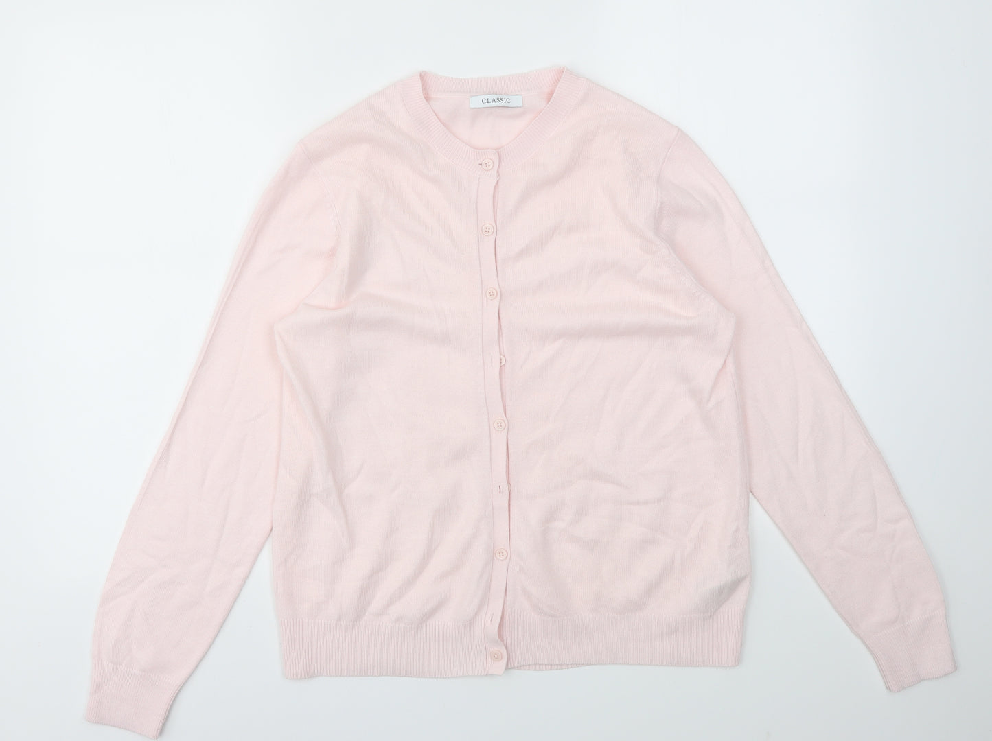 M&S Womens Pink   Cardigan Jumper Size 12
