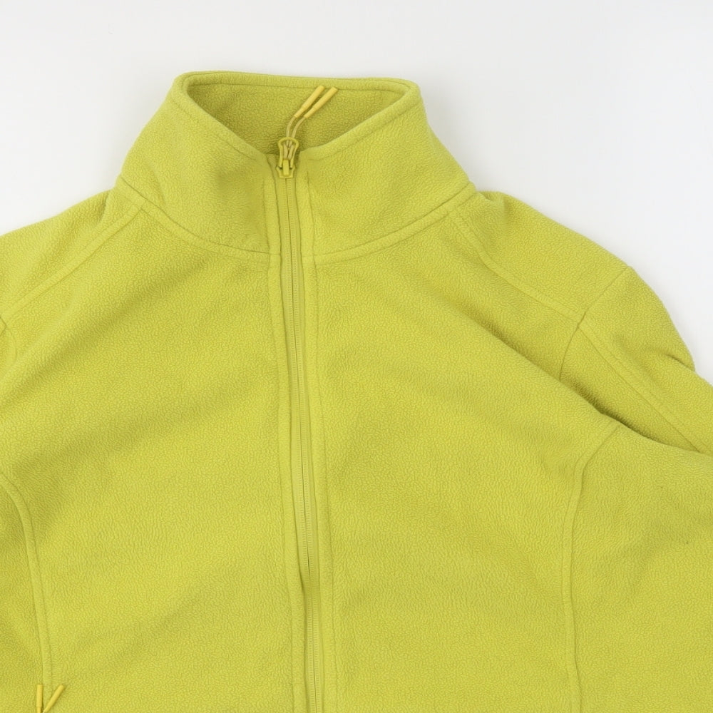 GOOD MOVE Womens Yellow   Full Zip Jumper Size 12