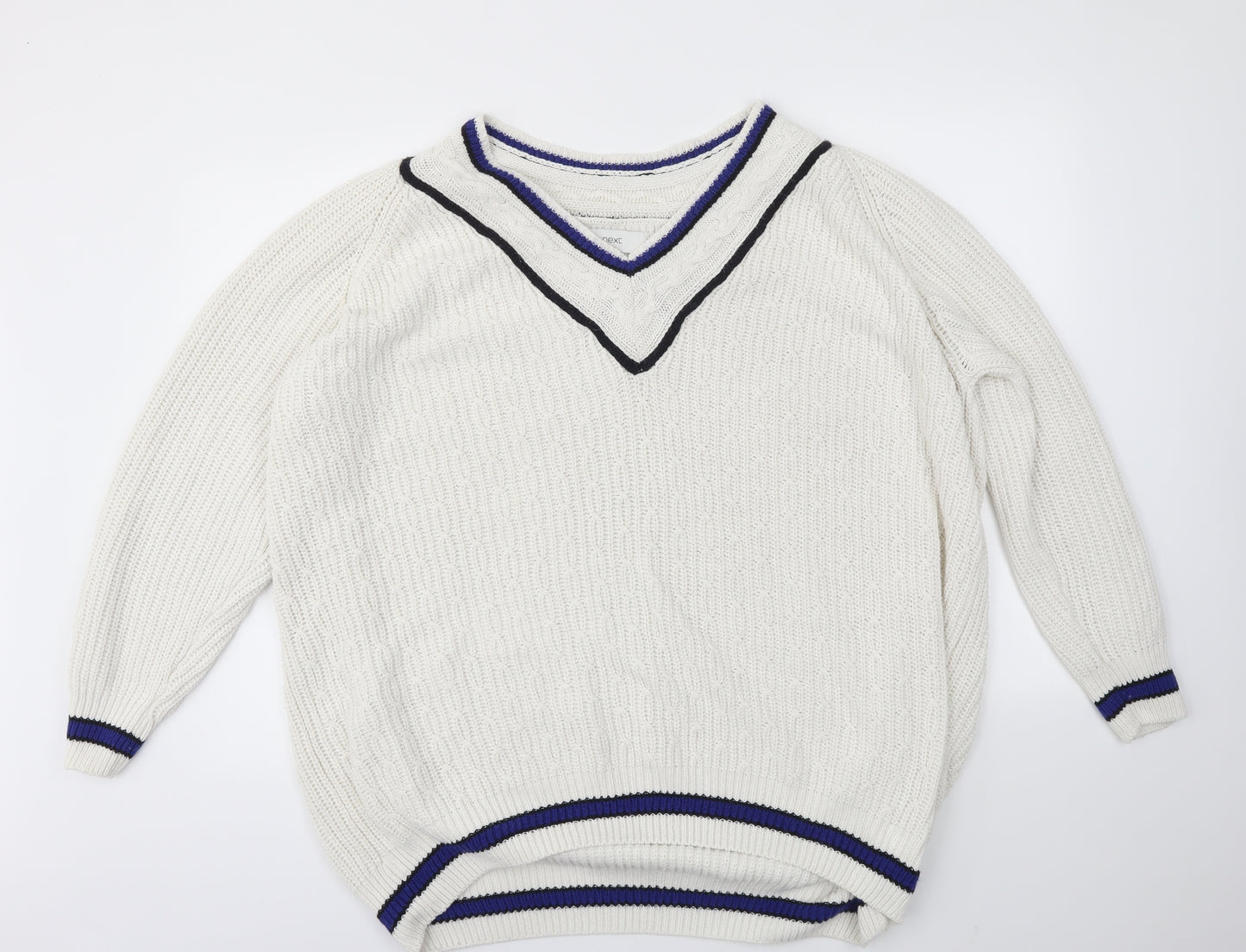 NEXT Womens White   Pullover Jumper Size 20