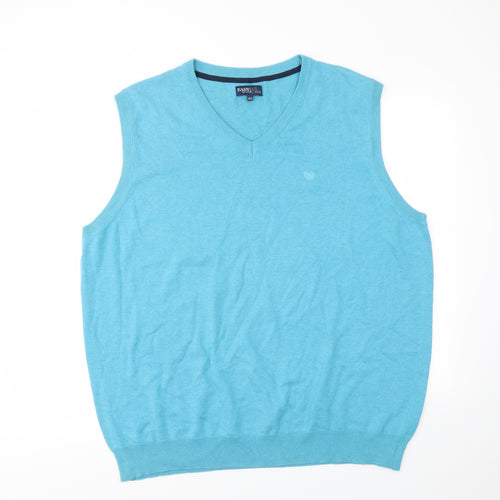 Matalan Mens Blue   Vest Sweatshirt Size 2XL