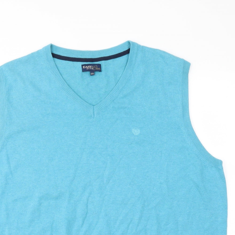 Matalan Mens Blue   Vest Sweatshirt Size 2XL