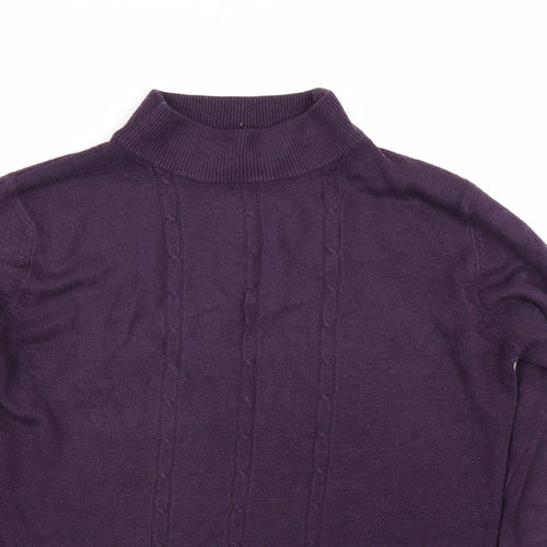 Pure & Natural Womens Purple   Pullover Jumper Size 10
