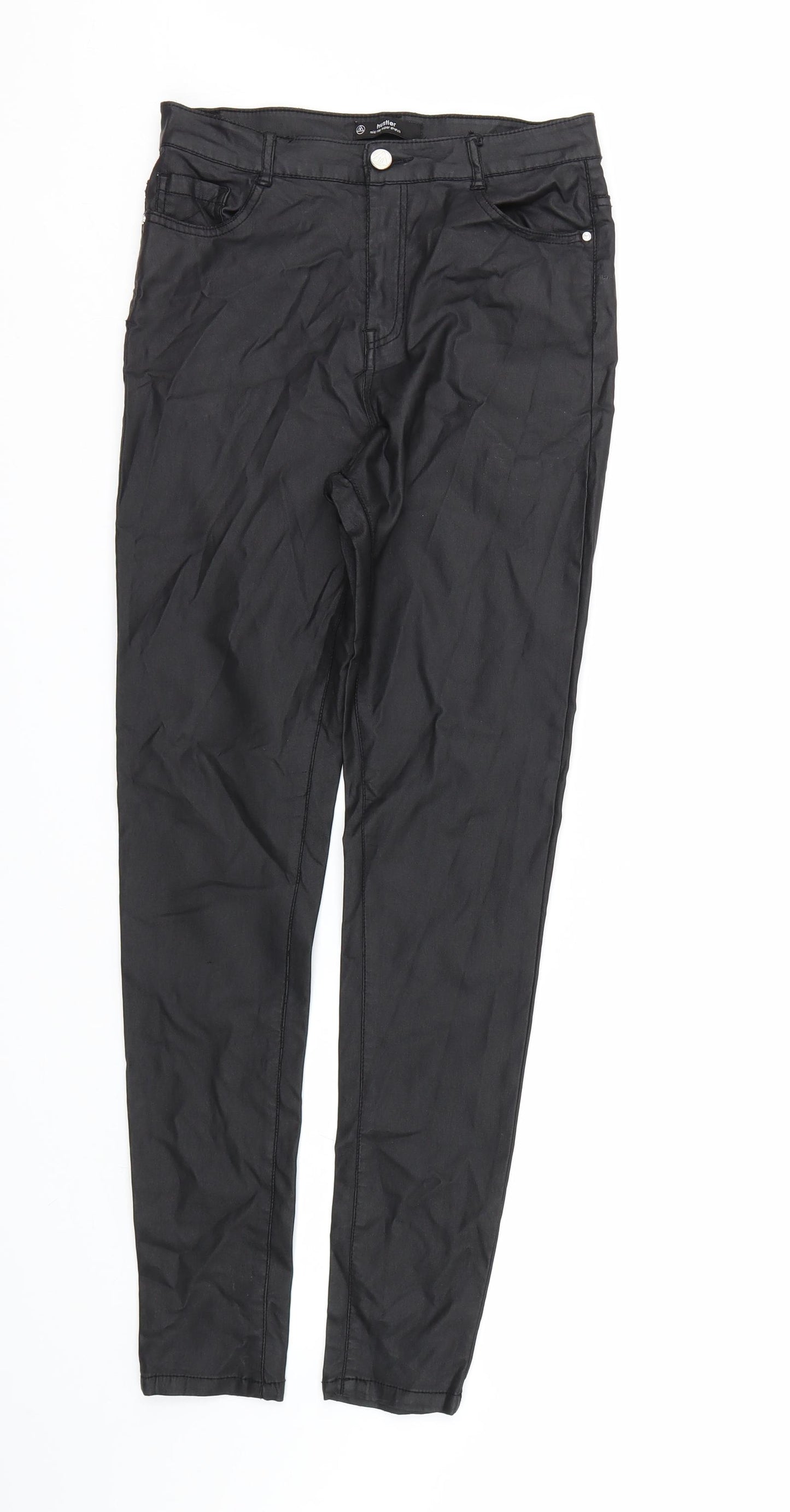 Missguided Womens Black   Jegging Jeans Size 12 L28 in