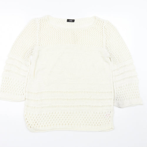 F&F Womens Beige   Pullover Jumper Size 12