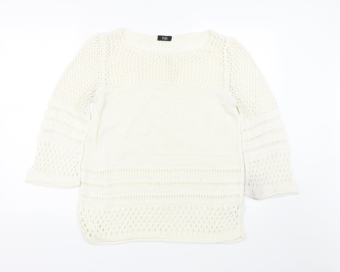 F&F Womens Beige   Pullover Jumper Size 12