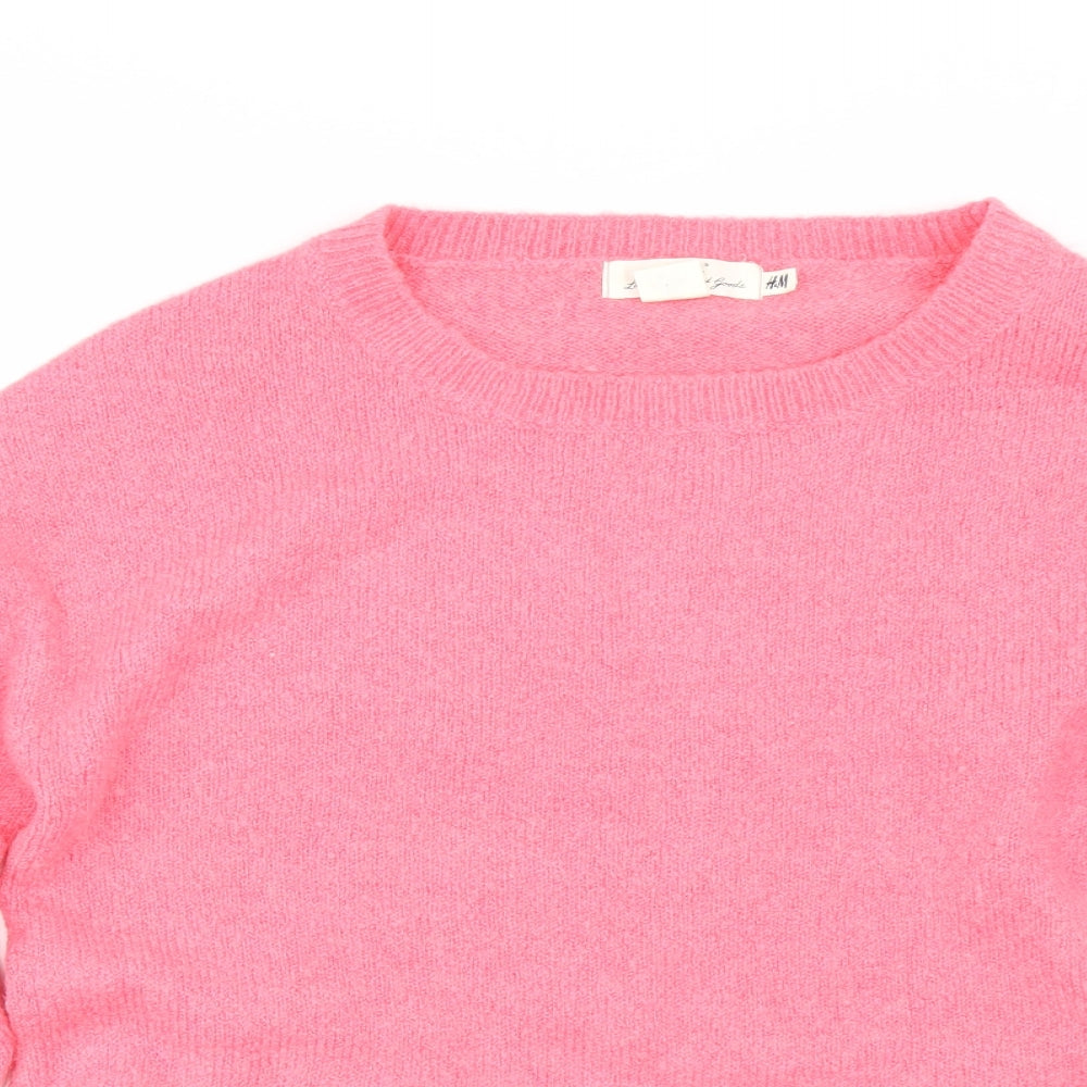 H&M Womens Pink   Pullover Jumper Size S