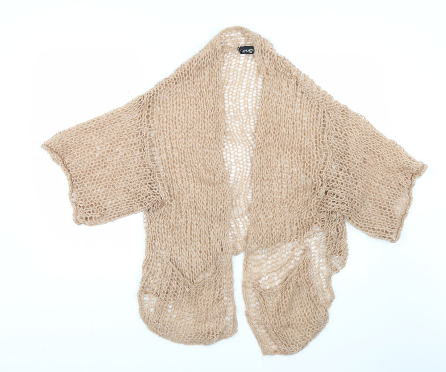 Topshop Womens Brown   Cardigan Jumper Size 10