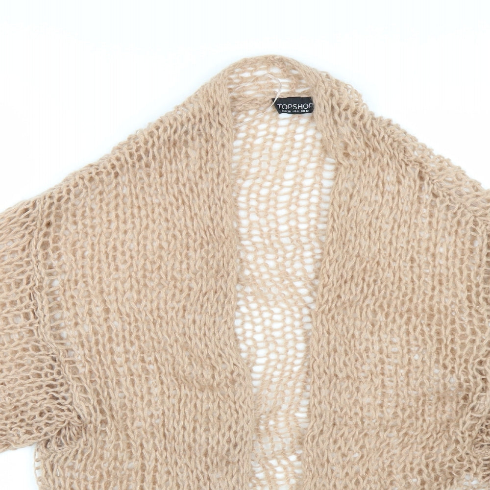 Topshop Womens Brown   Cardigan Jumper Size 10