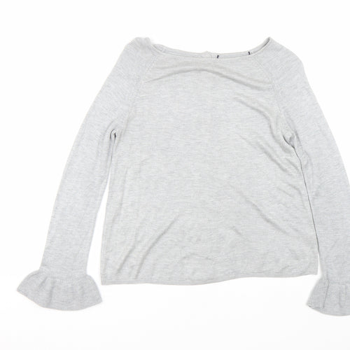 M&S Womens Grey   Cardigan Jumper Size 6