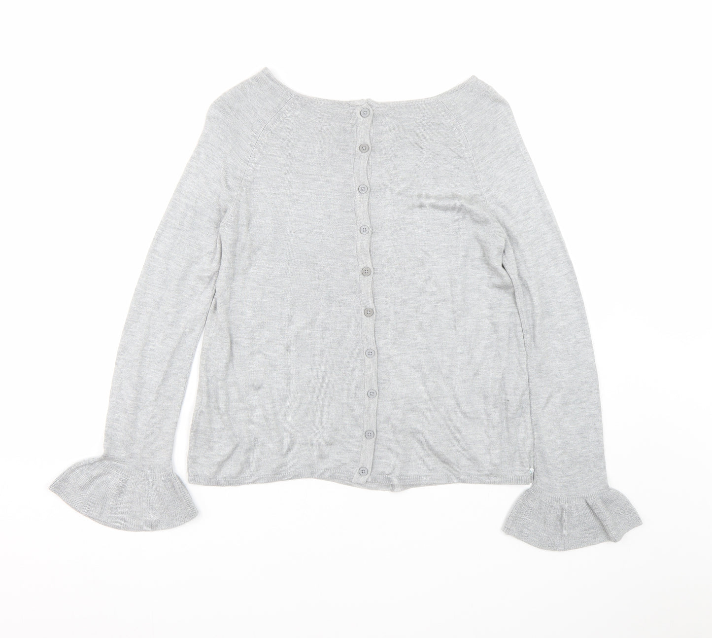 M&S Womens Grey   Cardigan Jumper Size 6