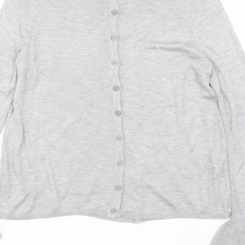 M&S Womens Grey   Cardigan Jumper Size 6
